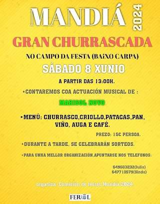 Churrascada en Mandiá
