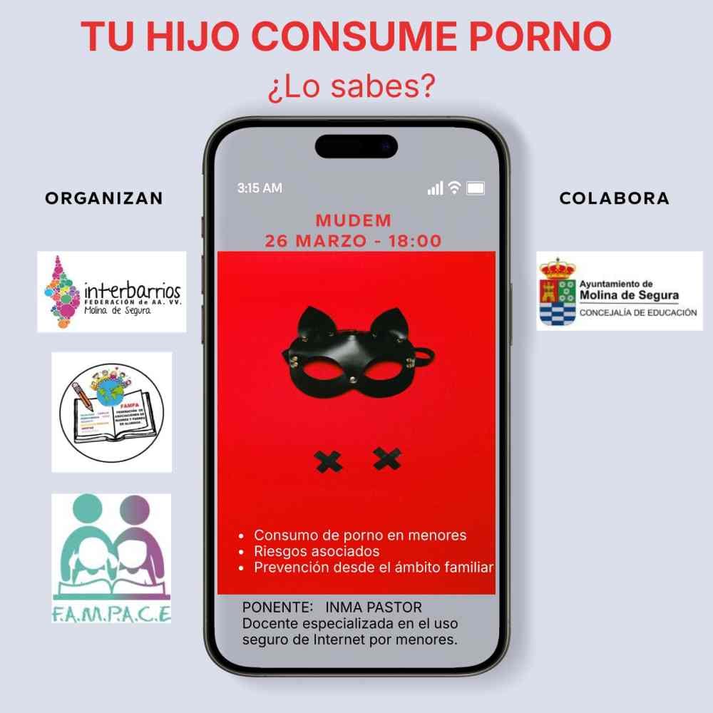Charla informativa sobre el consumo de pornografía en menores y sus consecuencias