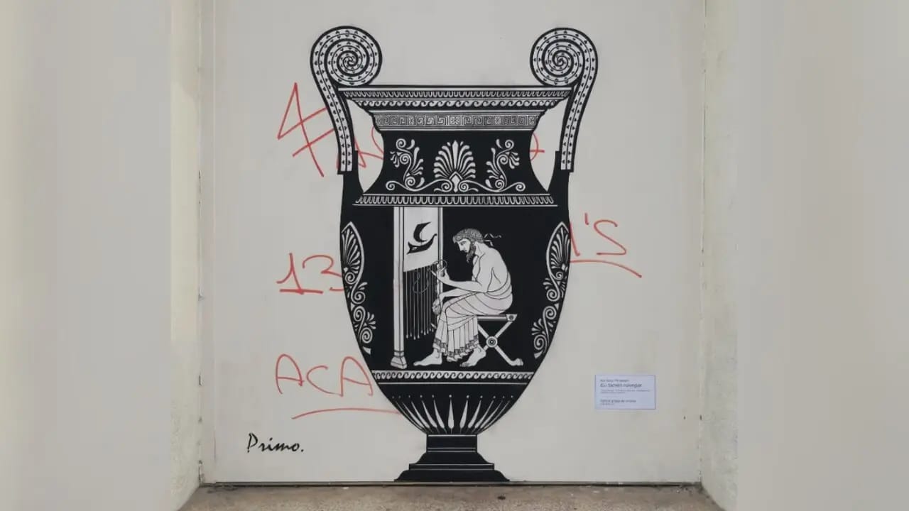 Grafiti conmemorativo del 25-N