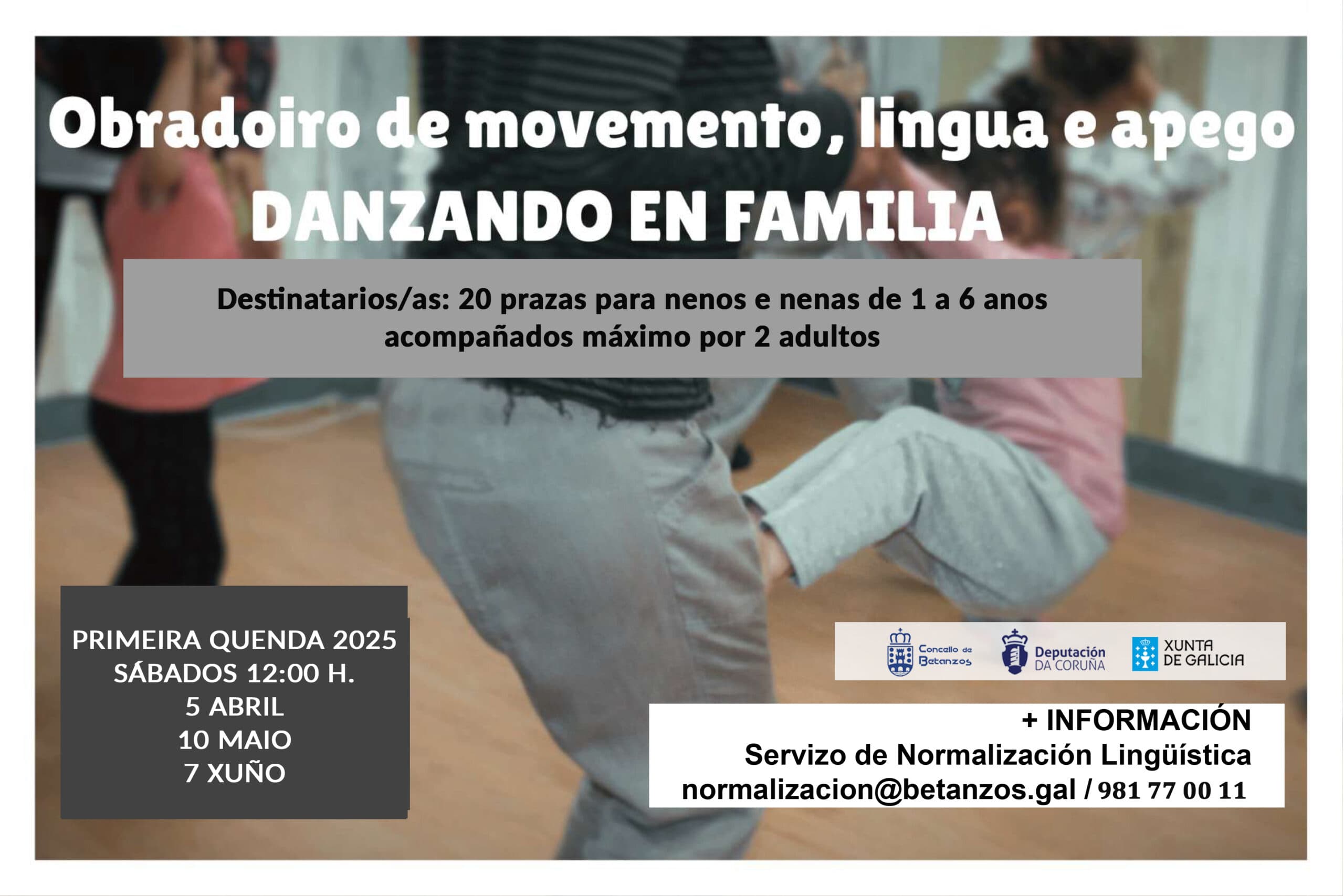Obradoiro de movemento, lingua e apego: Danzando en familia 2025