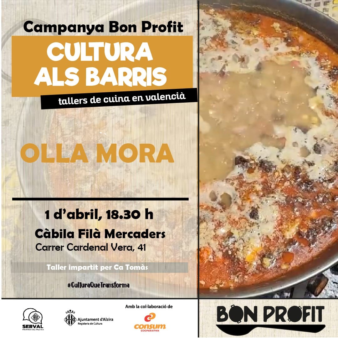 Nou taller de cuina en valencià de Bon Profit !