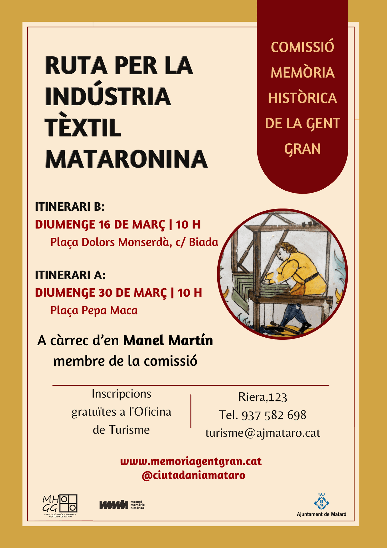 Ruta per la indústria tèxtil mataronina