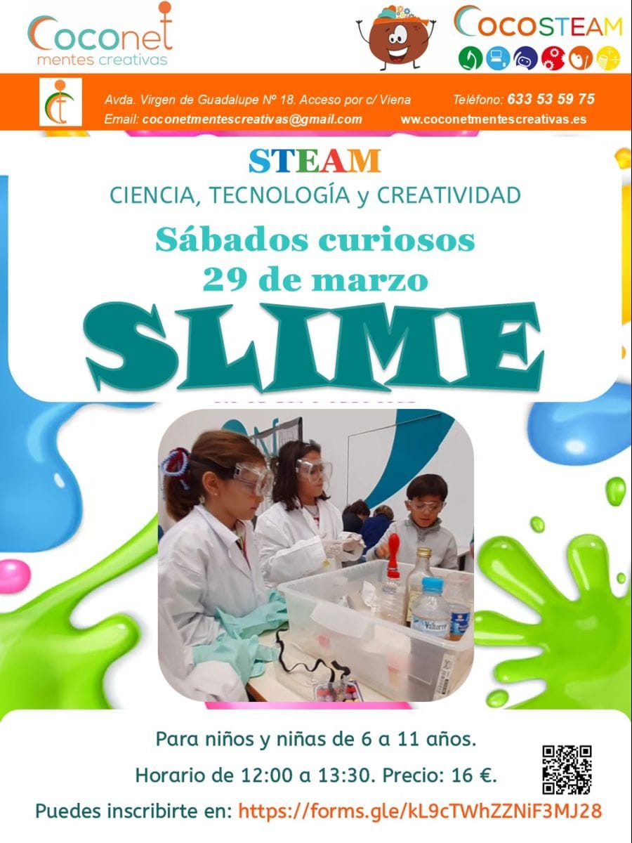 Taller de slime (fabrica tu propia masa y aprende sobre sus propiedades)