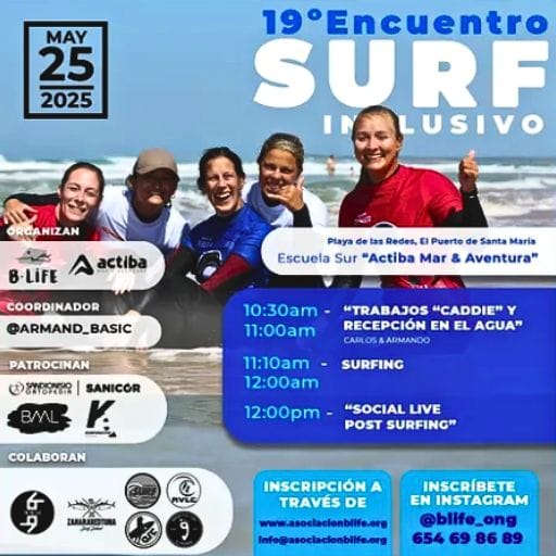 ENCUENTROS B-LIFE DE SURF INCLUSIVO