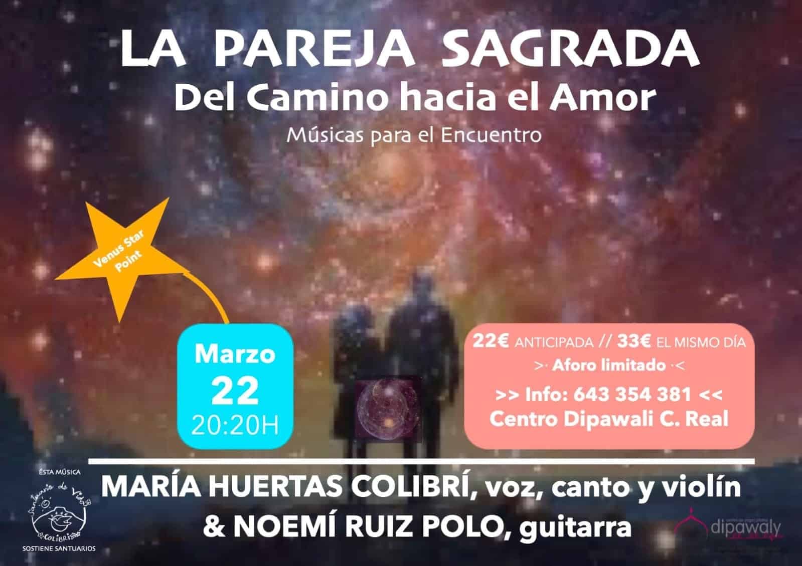 Concierto de María Huertas y Noemí Ruiz: La pareja sagrada. Del camino hacia el amor