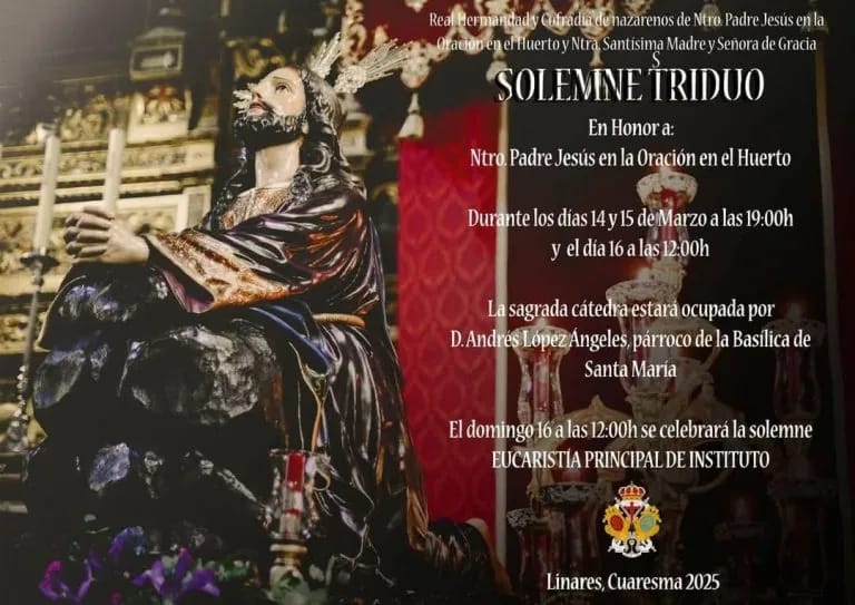 Solemne Triduo en Honor a Nuestro Padre Jesús en la Oración en el Huerto