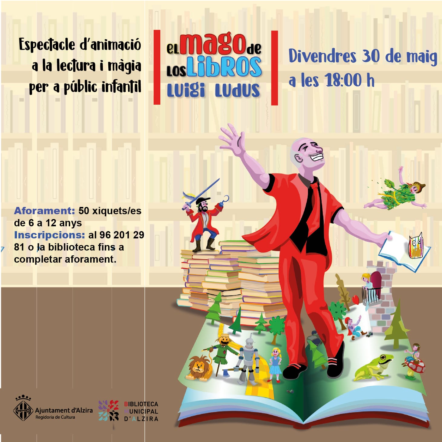 Show de magia y animación a la lectura “El mago de los libros”