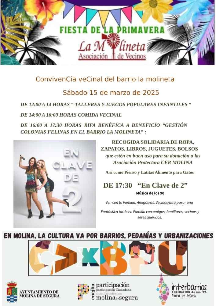 Fiesta de la Primavera Barrio La Molineta 2025