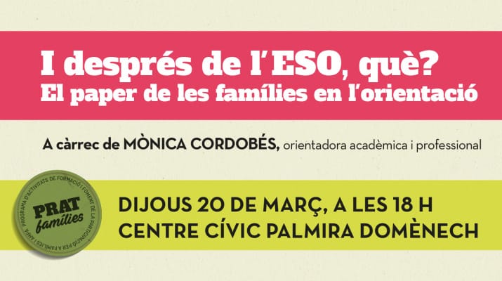I després de l'ESO, què? El paper de les famílies en l'orientació