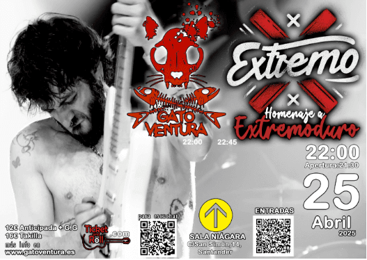 Gato Ventura y Extremo, homenaje a Extremoduro