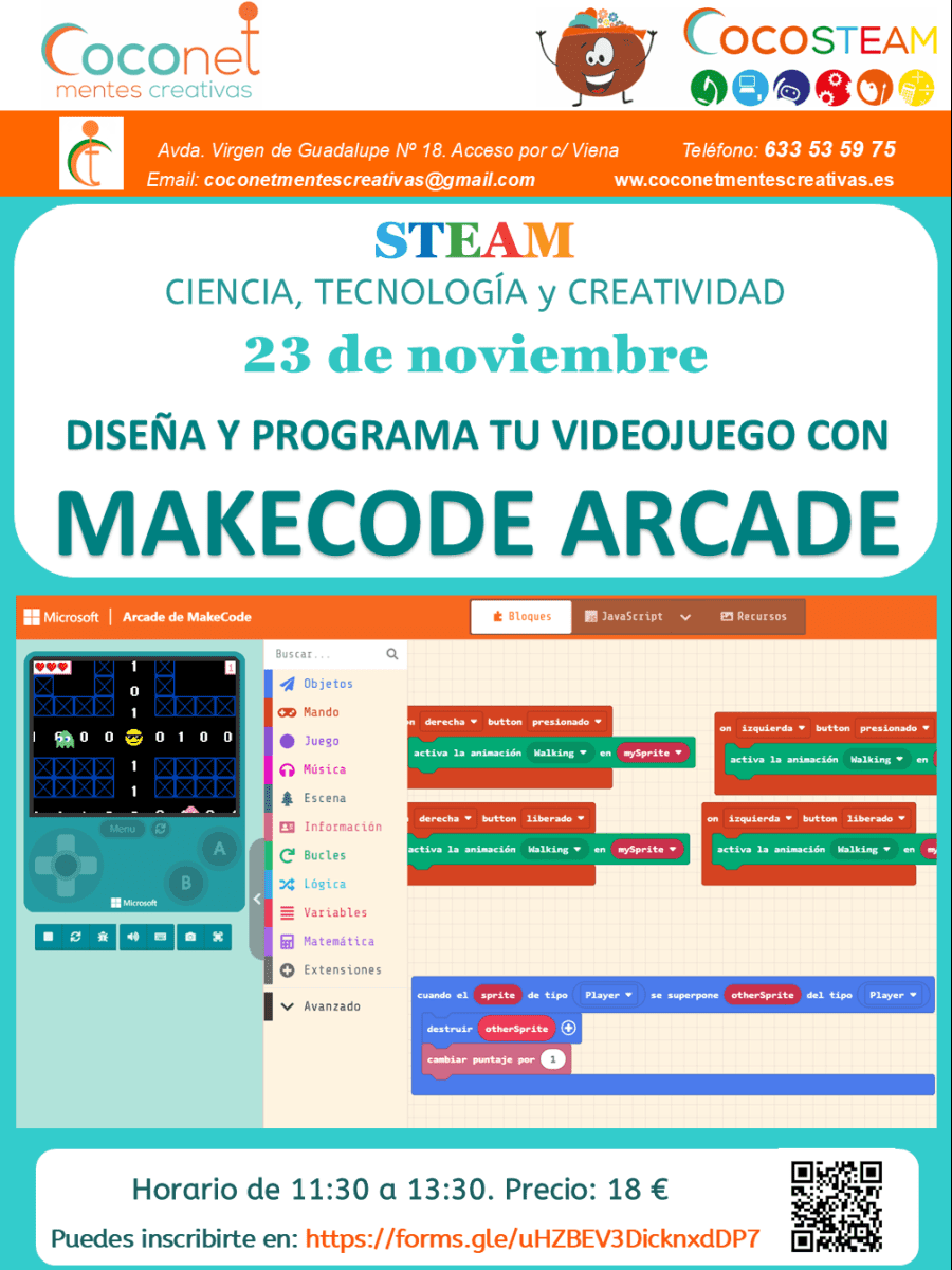 Extraescolar Diseño y programación de VIDEOJUEGOS