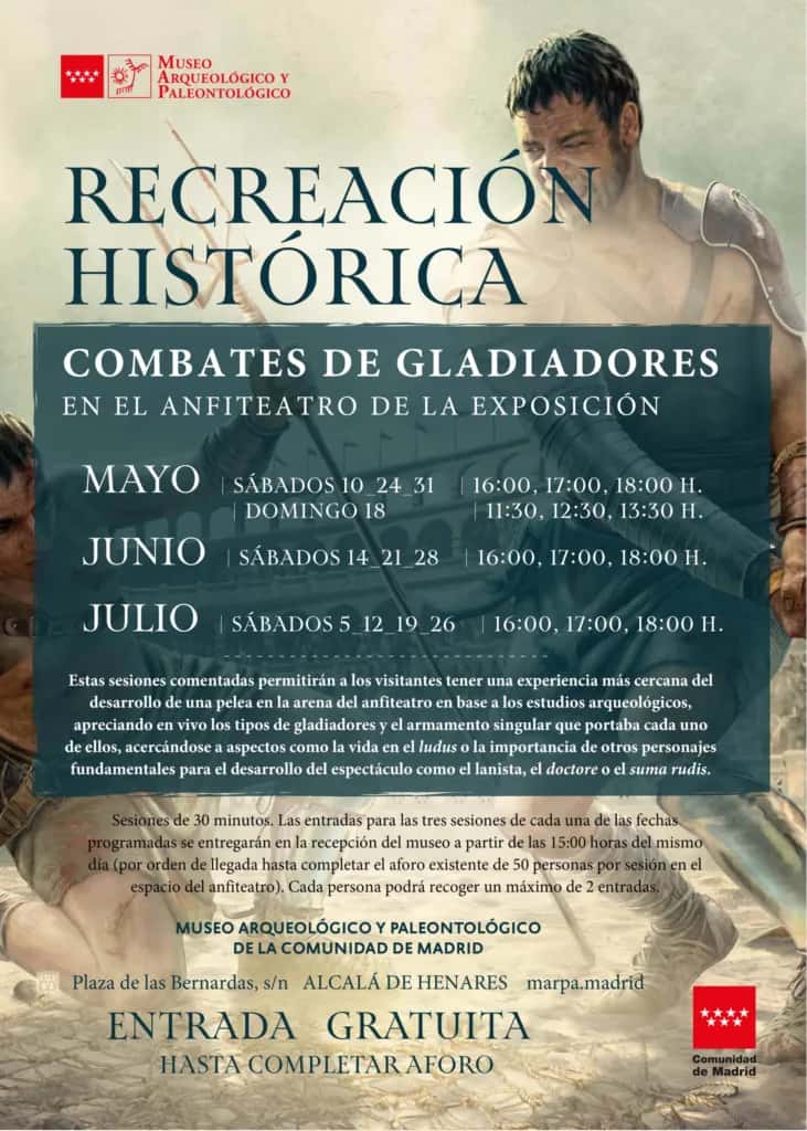 Recreaciones históricas combates de gladiadores