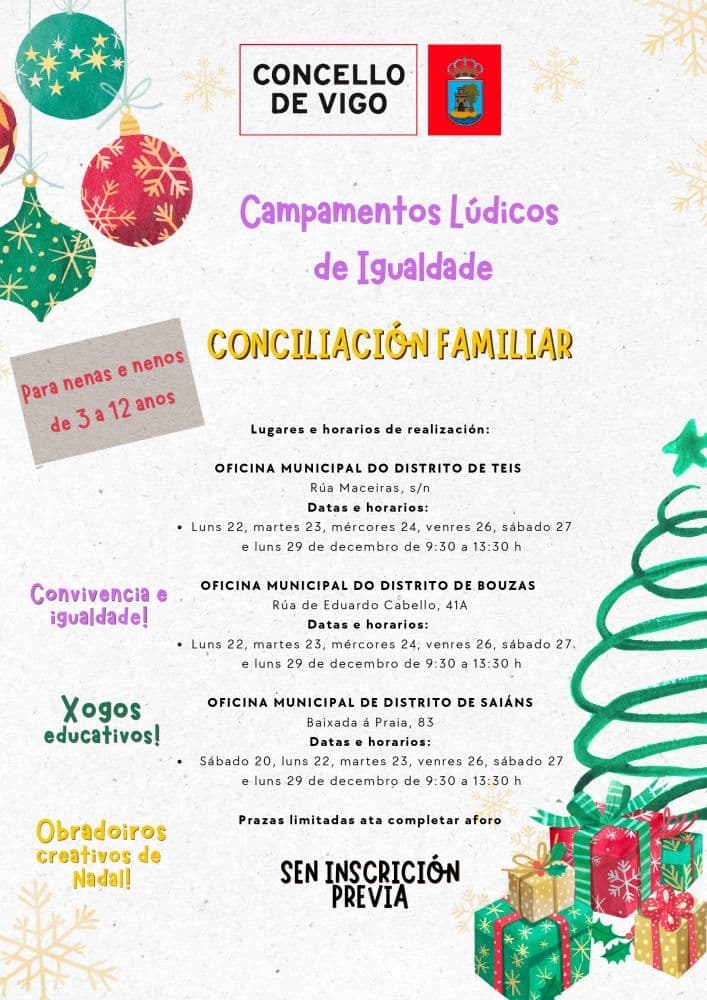 Campamentos de Navidad del Concello de Vigo