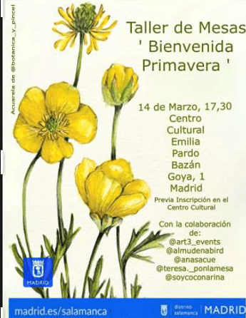 Taller de mesas "Bienvenida primavera"
