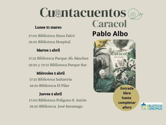 Cuentacuentos en Bibliotecas Municipales