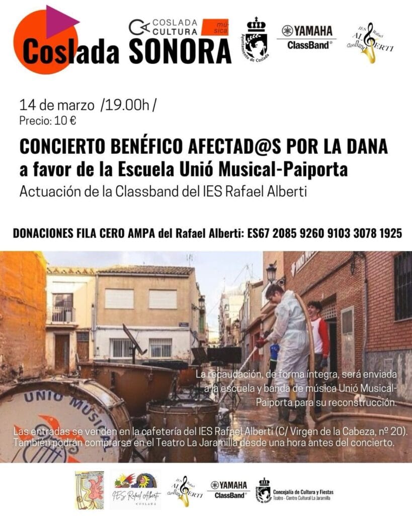 Concierto benéfico a favor de los afectados por la DANA de Paiporta