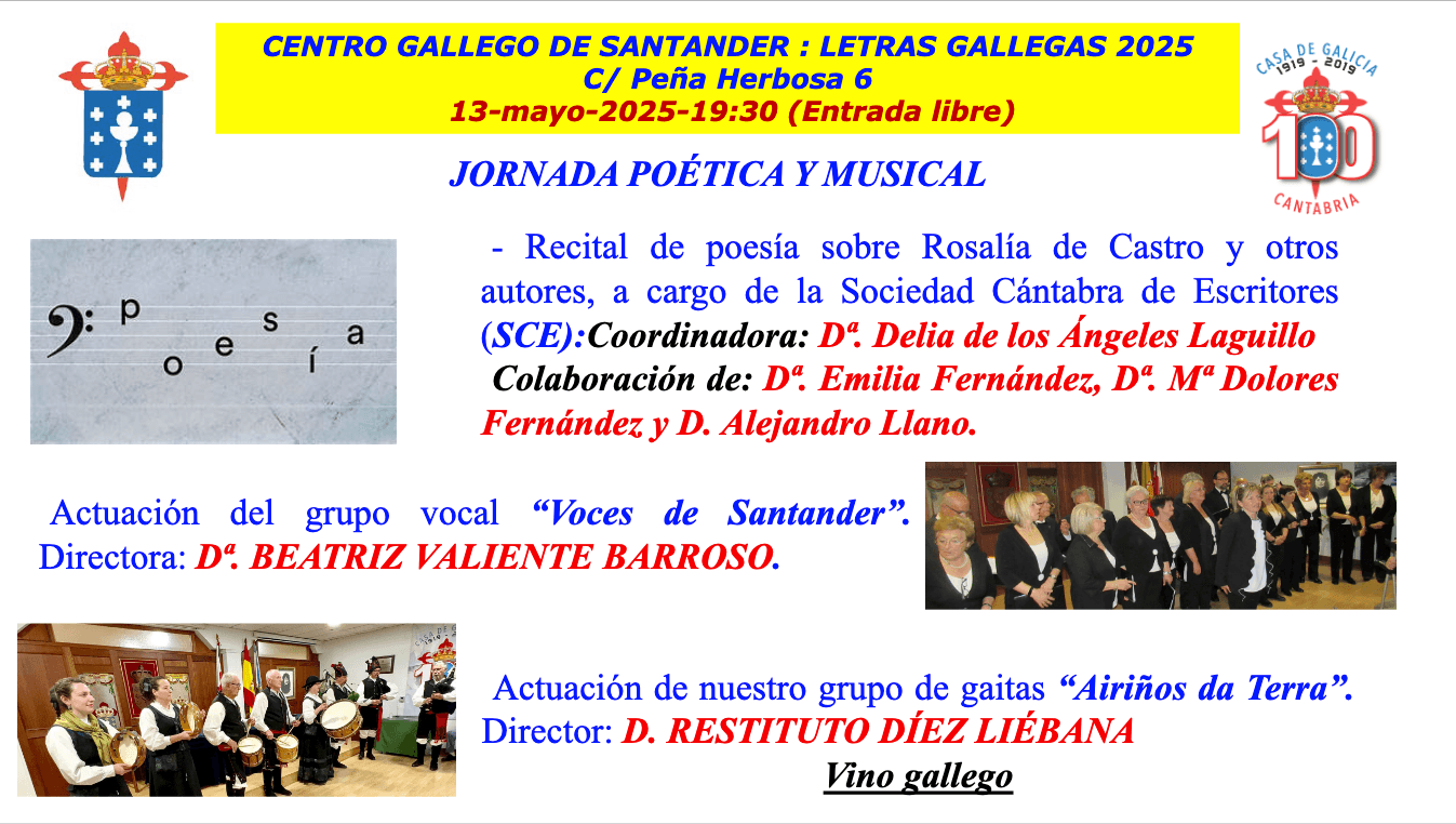 Recital de poesía sobre Rosalía de Castro