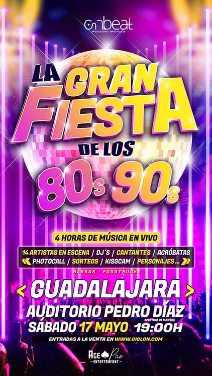 La gran fiesta de los 80´s y 90´s