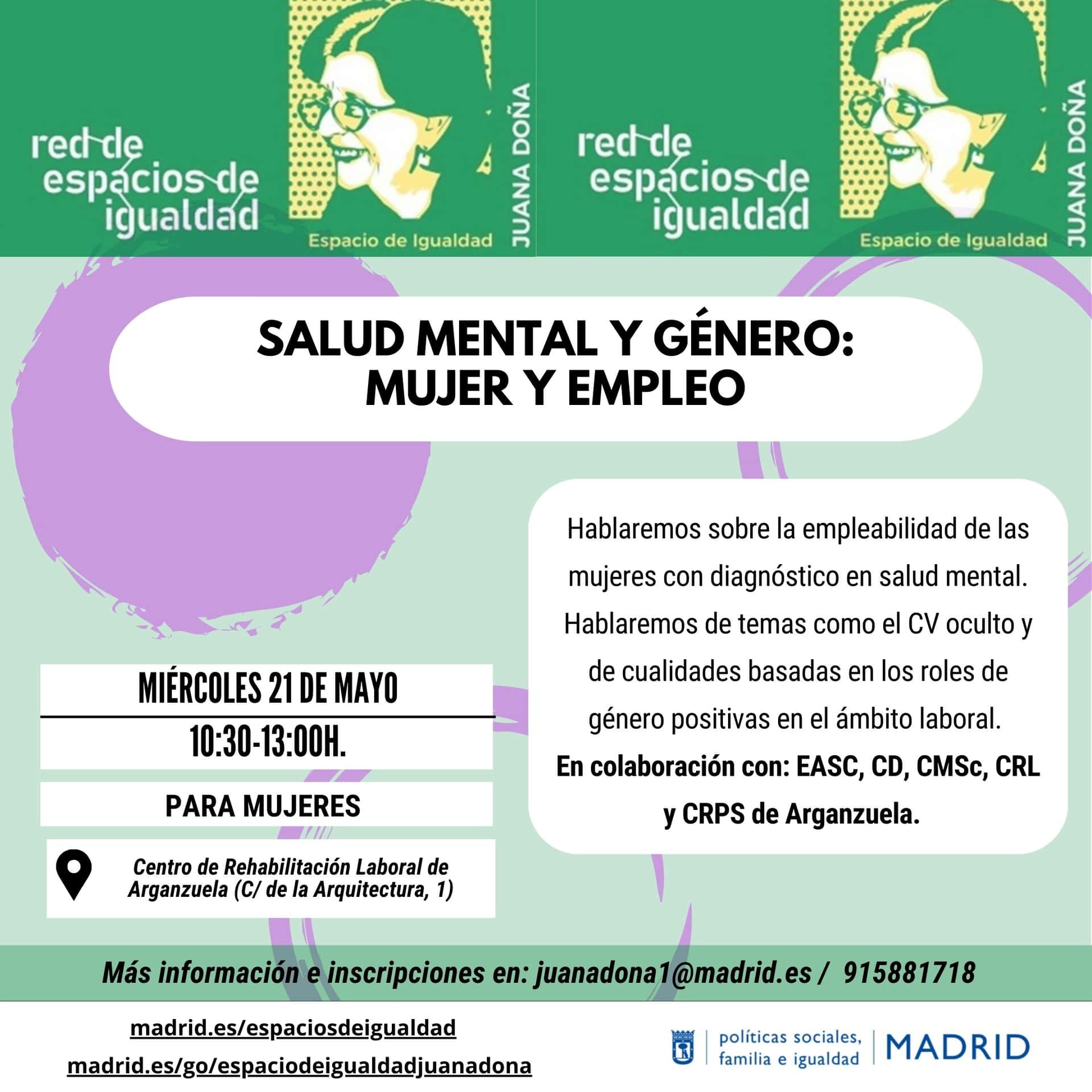 Salud mental y género: Mujer y empleo