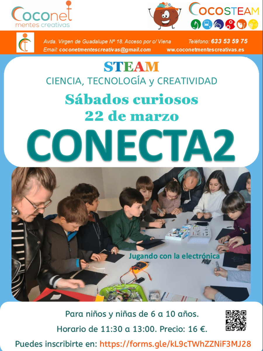 CONECTA2: taller de electrónica para niñas y niños