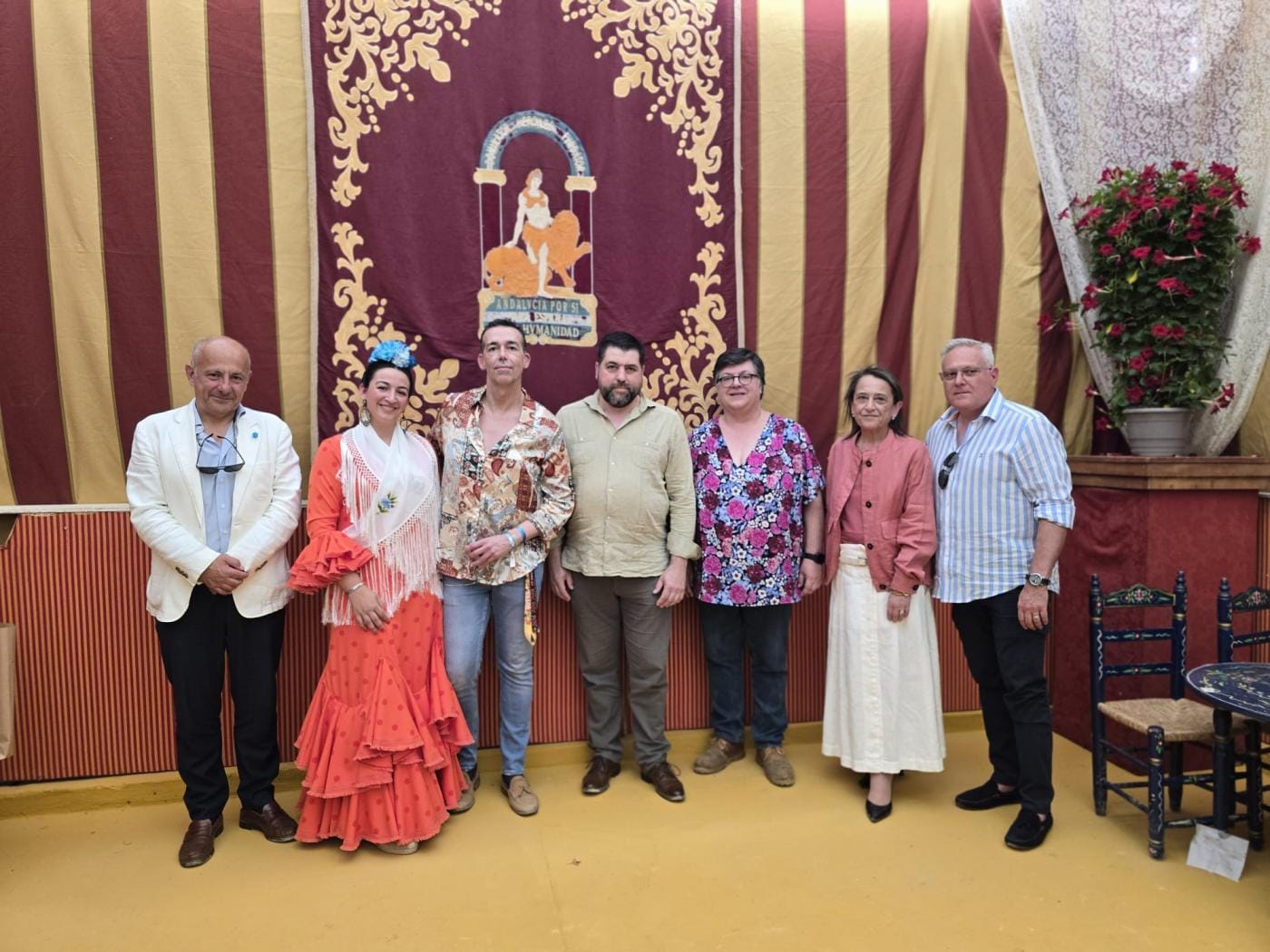 Recepción en la Feria a Hermanos Mayores y Consejo Local de Hermandades