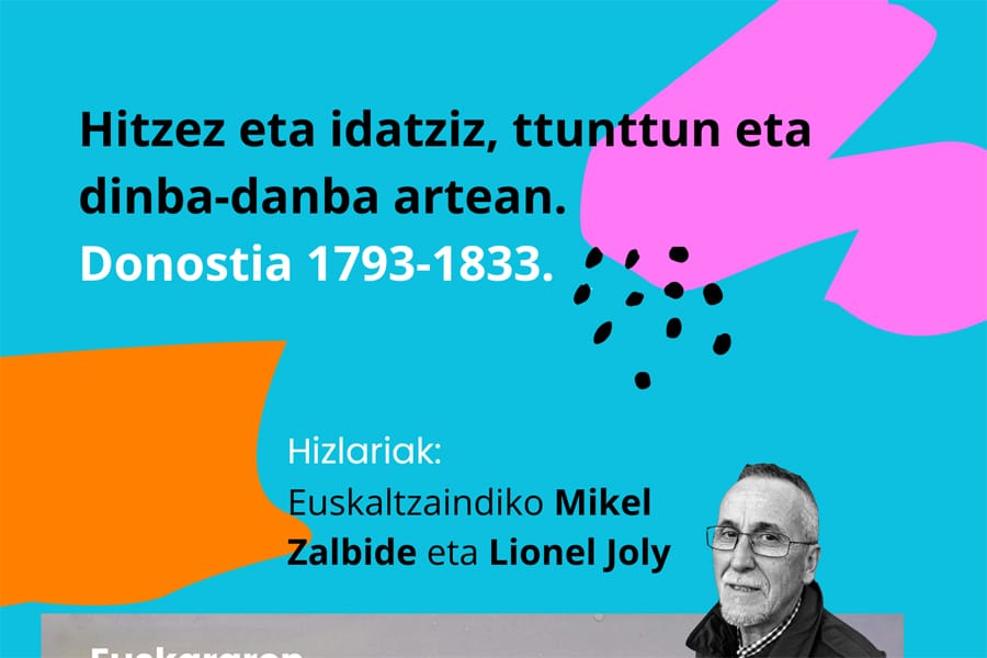 Hitzez eta idatziz, ttunttun eta dinbi danba artean