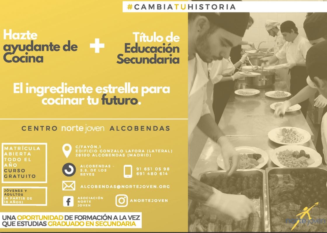 Curso gratuito de Ayudante de Cocina