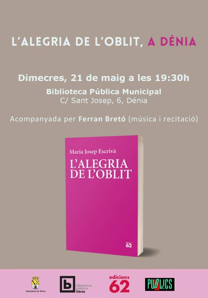 Presentación-recital de Maria Josep Escrivà