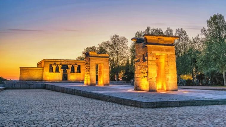 Atardecer en el Templo de Debod
