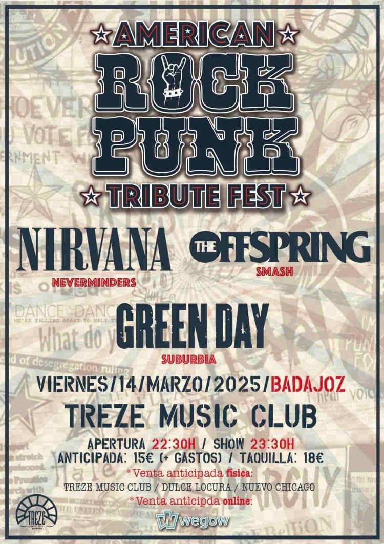 Festival de Tributos AMERICAN ROCK PUNK