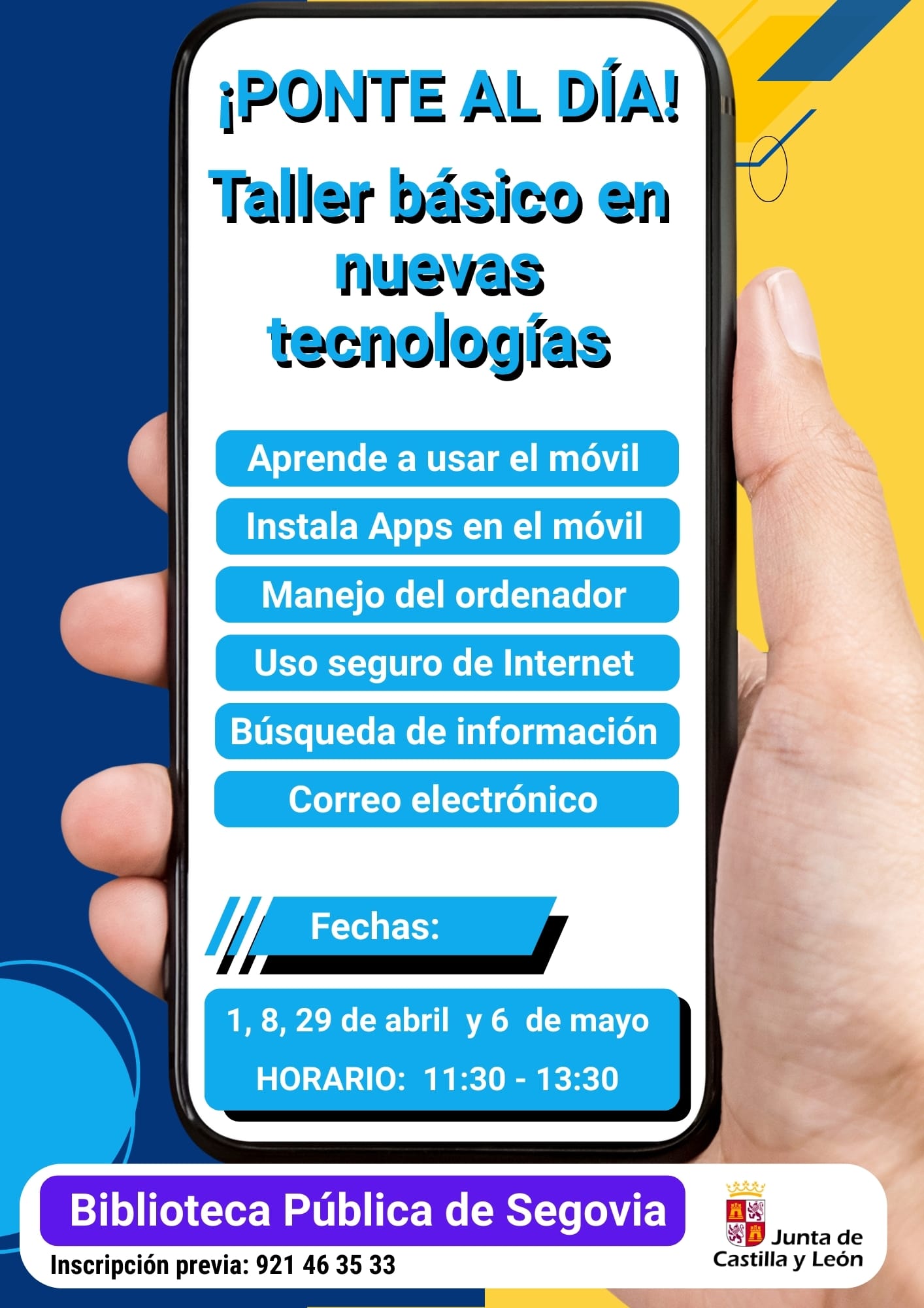 ¡Ponte al día! Taller básico de nuevas tecnologías