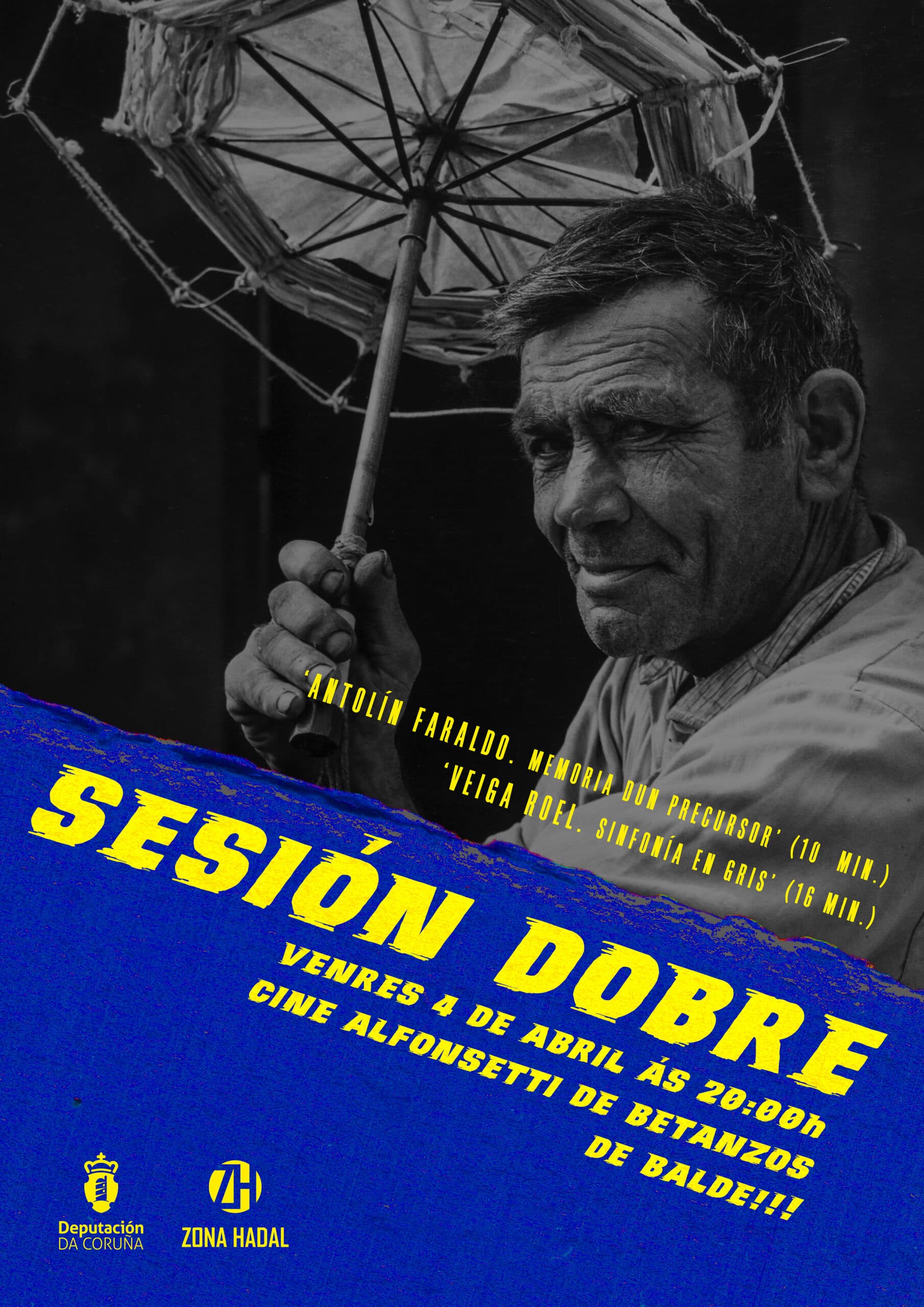 Proxección das curtas “Antolín Faraldo. Memoria dun precursor” e “Veiga Roel. Sinfonía en gris”