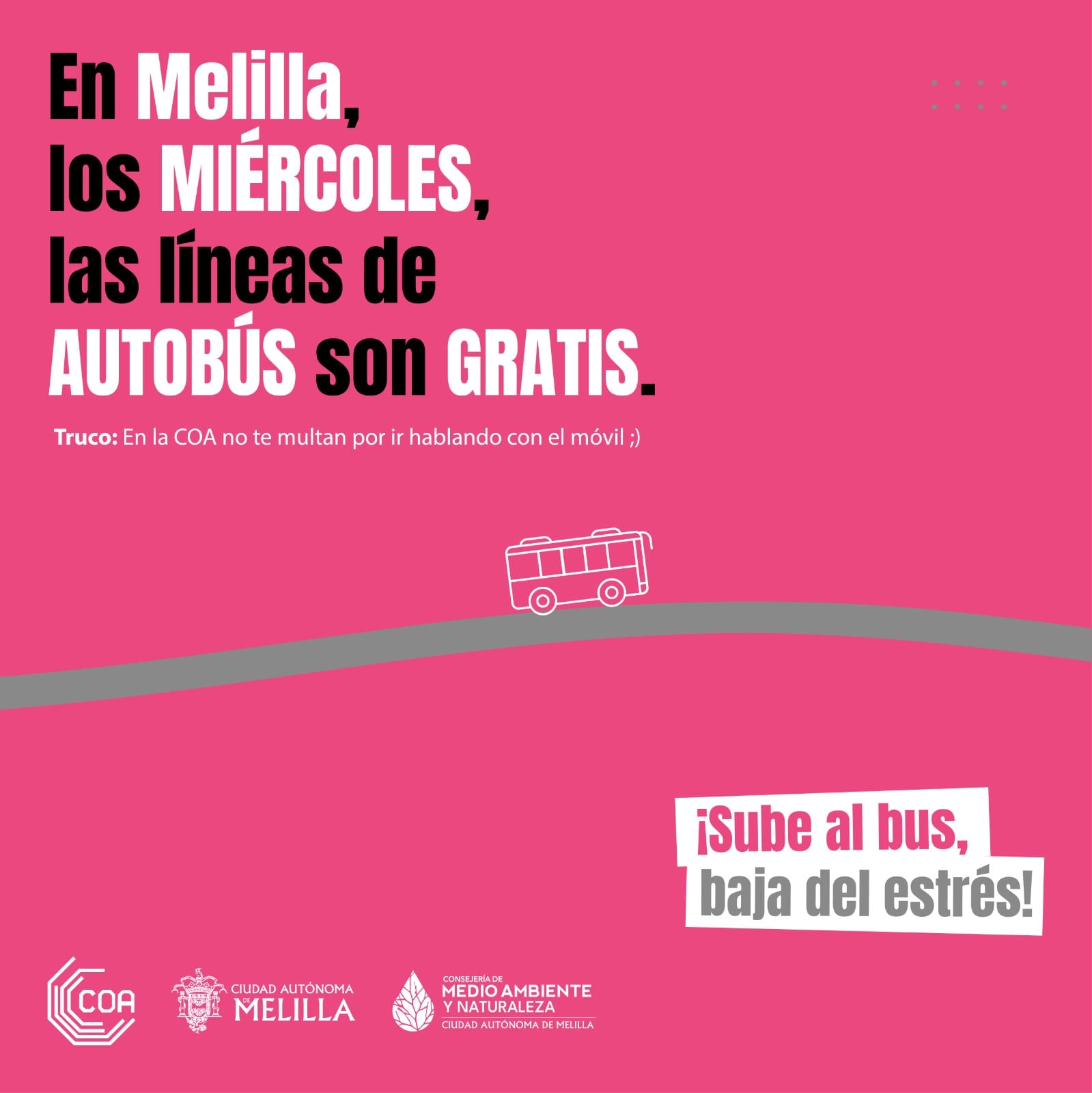 Miércoles Gratuitos en Autobuses de Melilla