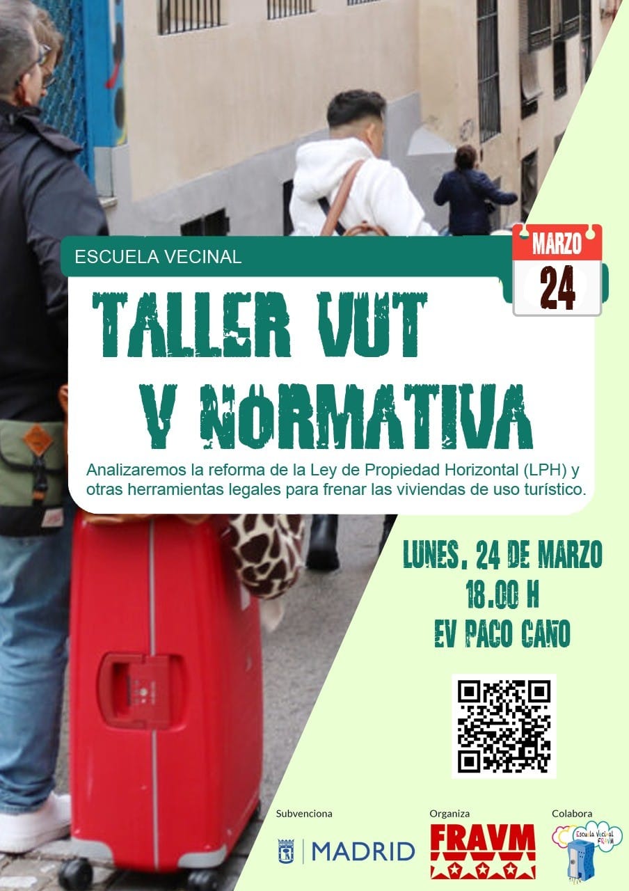 Taller VUT y Normativa Asociación vecinal Zarzaquemada