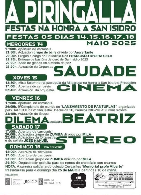 Fiestas en A Piringalla 2025