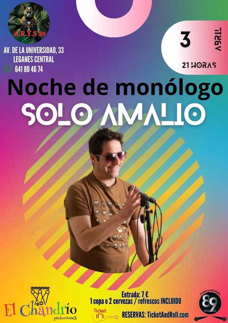 Monólogo con Solo Amalio en ARYS 29