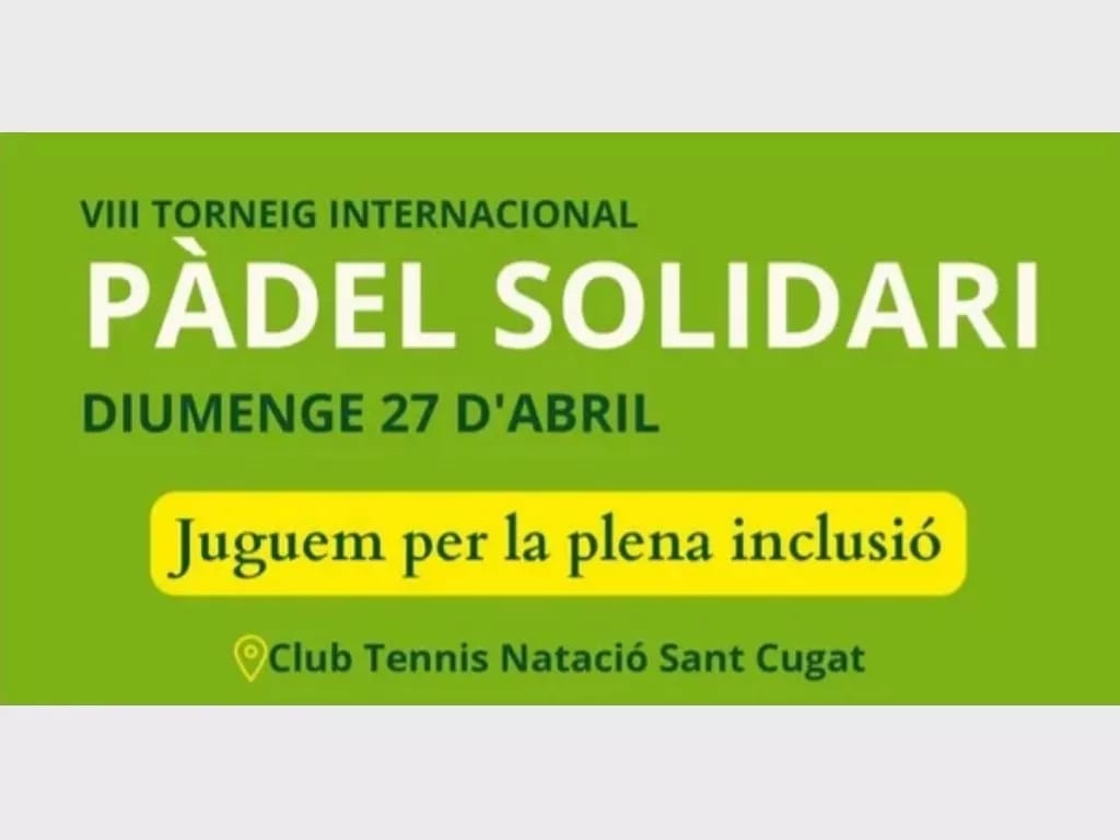 8è Torneig internacional pàdel solidari