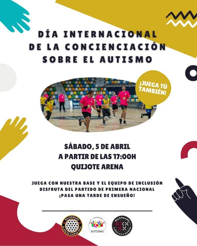 El Balonmano Alarcos se suma a la concienciaci贸n sobre el autismo