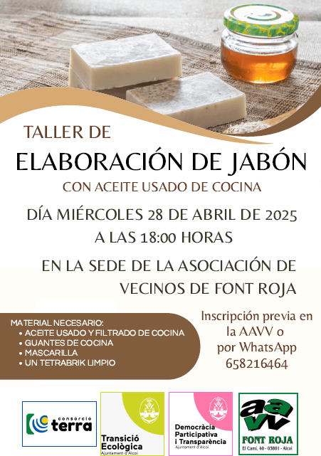 Taller de elaboración de jabón con aceite usado de cocina