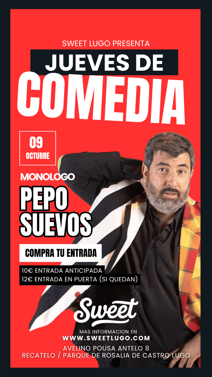 Jueves de comedia en Sweet - Pepo Suevos