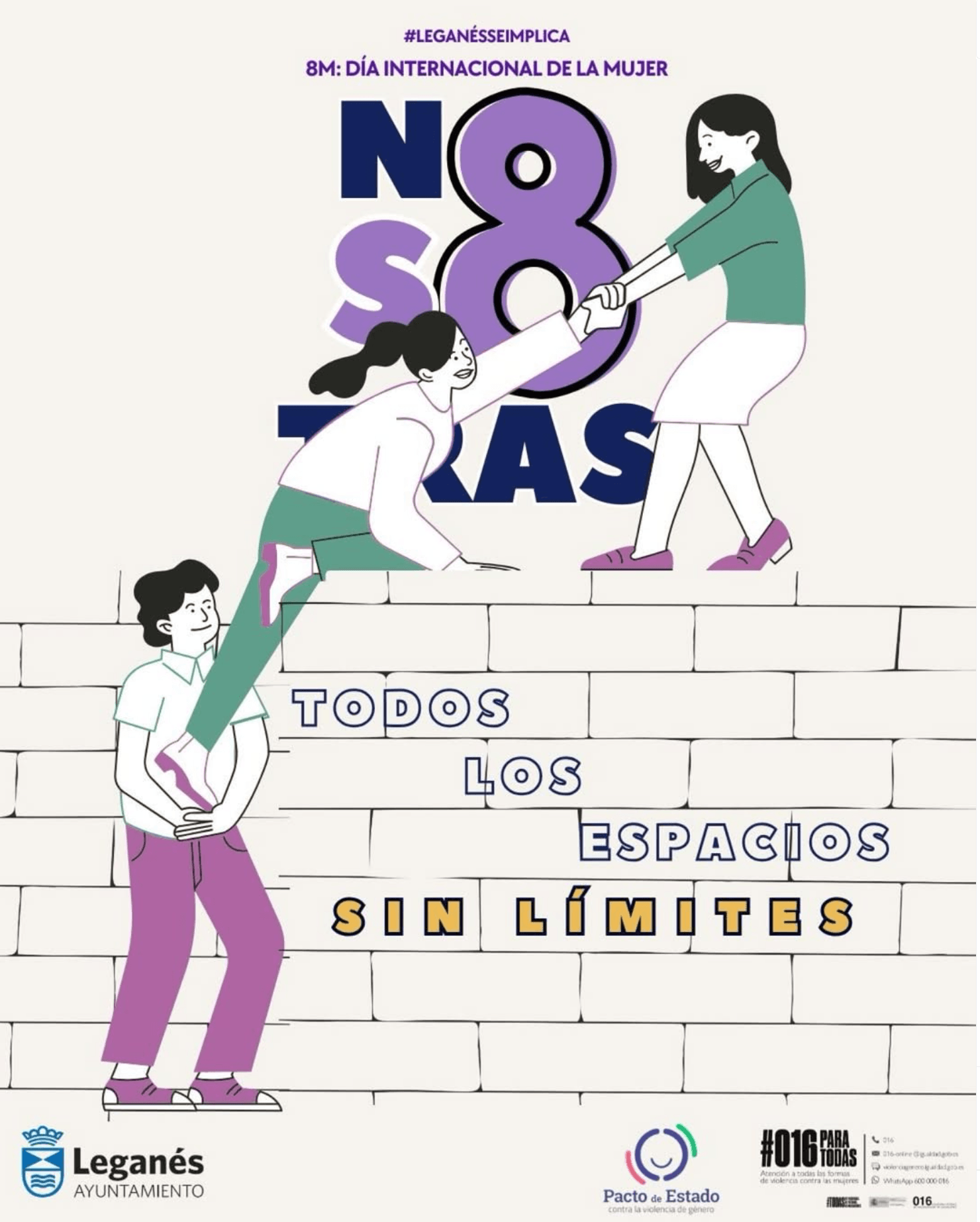 Nosotras. Todos Los Espacios. Sin Límites. PDF PROGRAMA 8M 2025 EN LEGANÉS