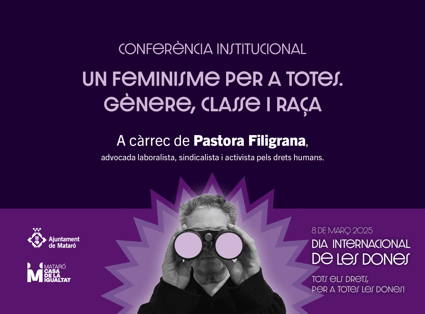 Conferencia Institucional: "Un feminisme per a totes. Gènere, classe i raça"