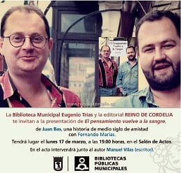 Presentación de 'El pensamiento vuelve a la sangre' de Juan Bas