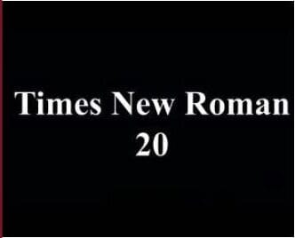 Conde Gatón “Times New Roman 20”