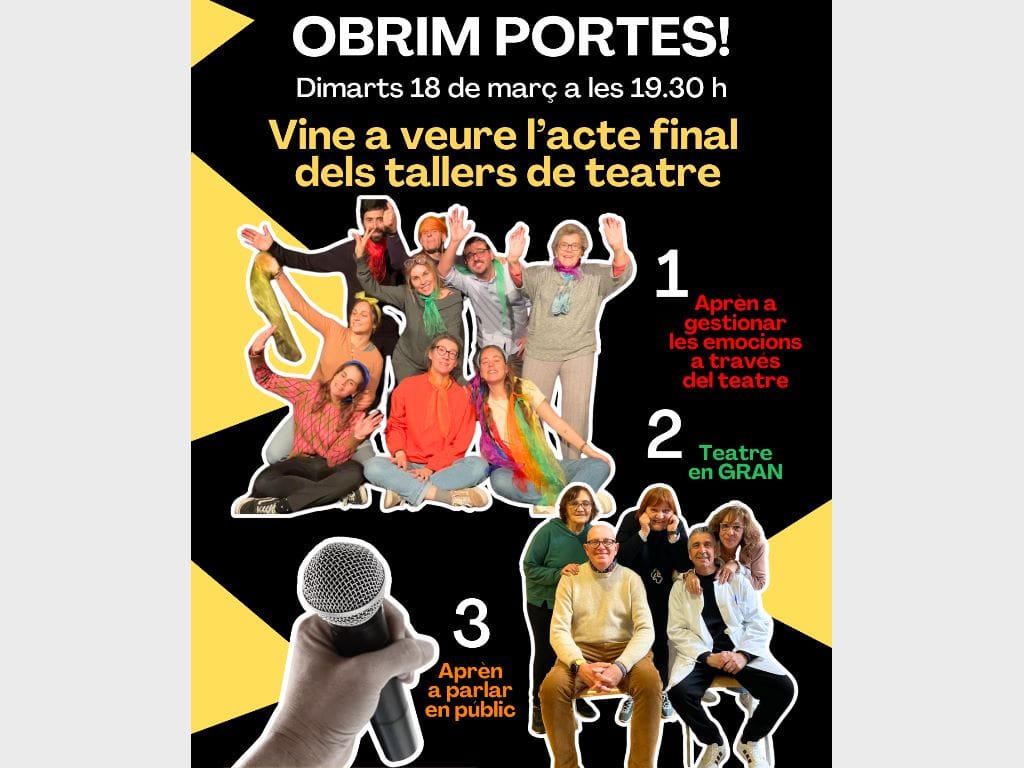 Acte final dels tallers de teatre de la Casa de Cultura