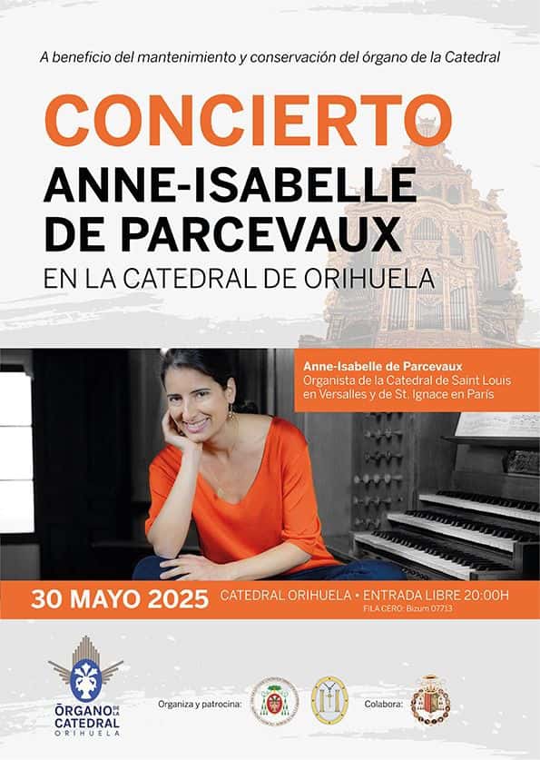 Concierto de la organista Anne-Isabelle De Parcevaux