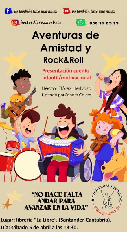 Presentación del cuento Aventuras de Amistad y Rock&Roll