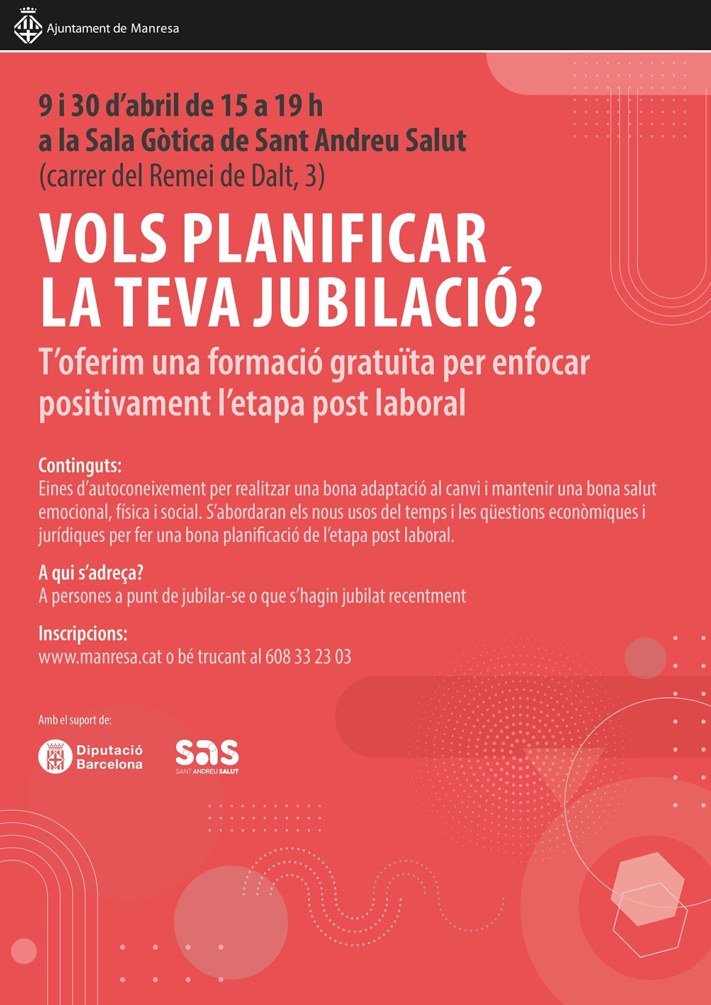 ¿Vols planificar la teva JUBILACIÓ?