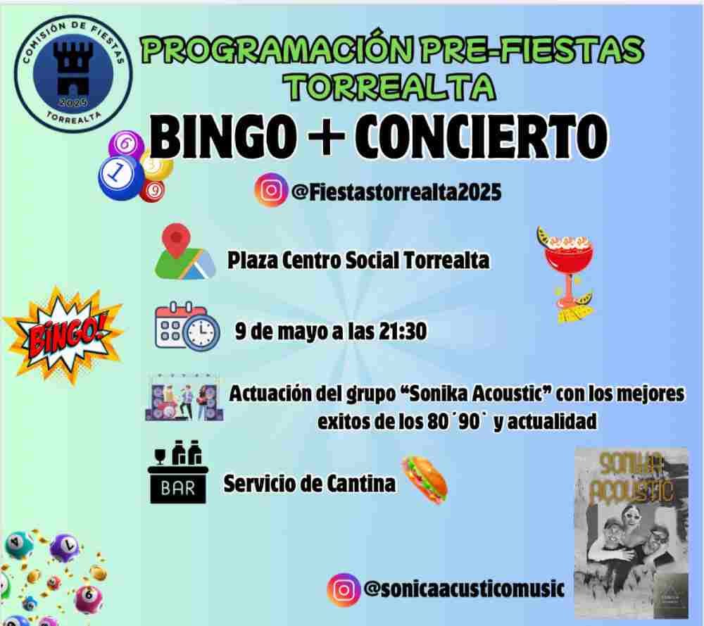 Bingo y concierto con Sonika Acoustic
