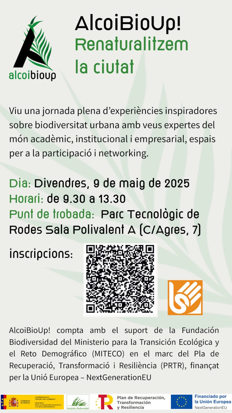 Jornada AlcoiBioUp! Estrategia de Renaturalizaci贸n y Biodiversidad Urbana